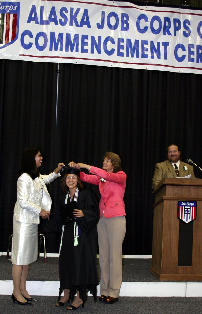 Senator Murkowski at Alaska JCC Graduation