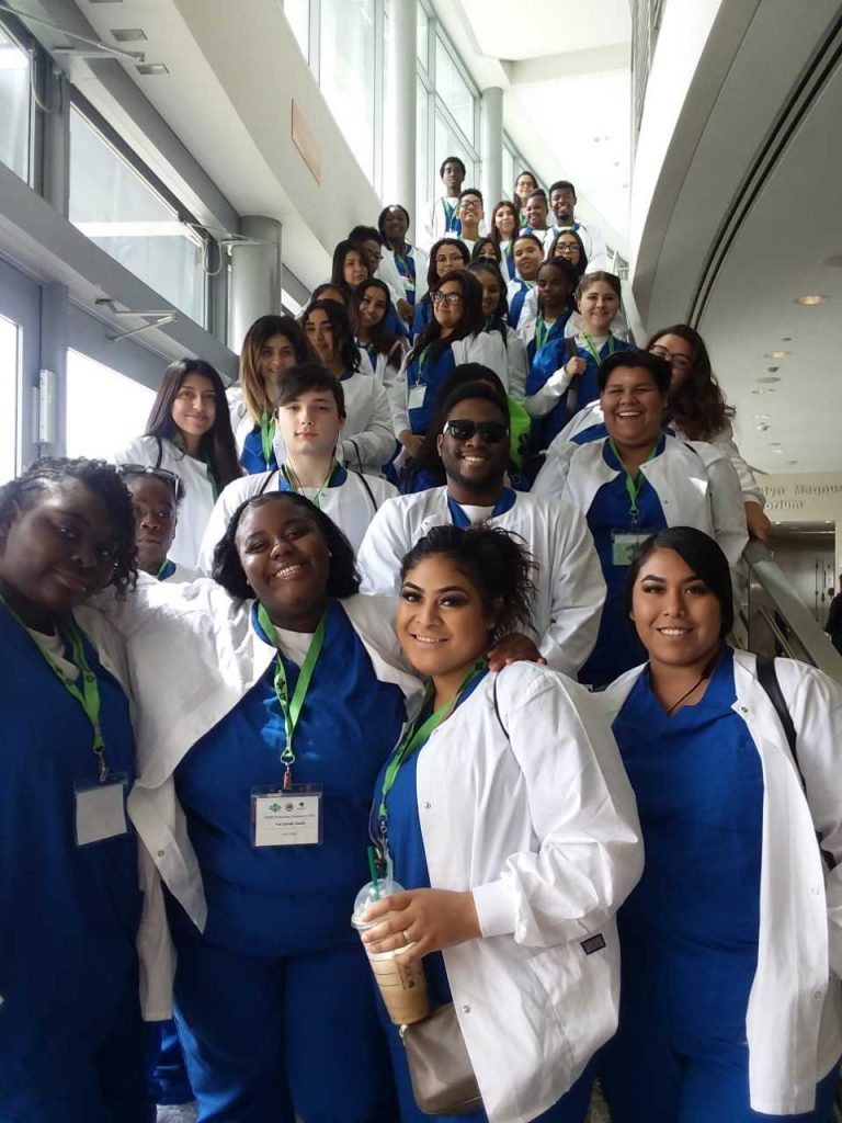 CNA and MAA students at a health professionals conference